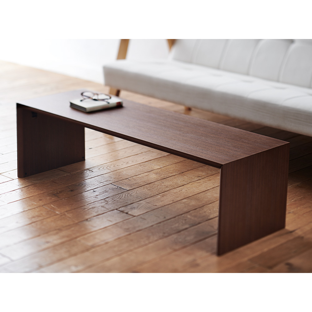 【国産】Slim ウォールナット折りたたみ可能なテーブル 幅120cm 折りたたみテーブル テーブル H84031