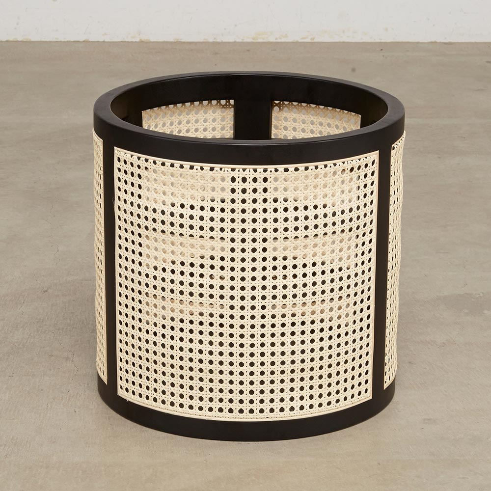 オークとラタンのバスケット L かご収納 小物収納 フリーボックス H84032