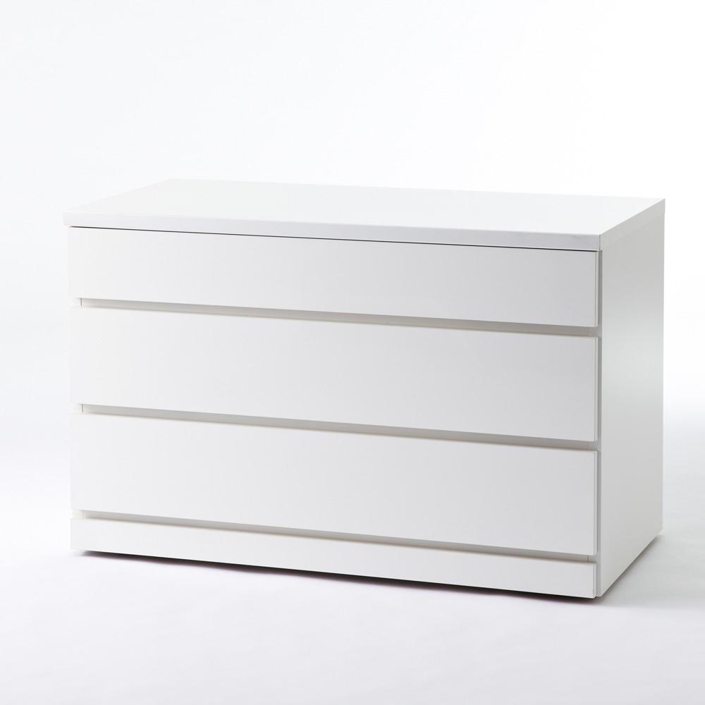 クローゼットチェスト(隠しキャスター付き) 幅90cm・3段 押入れ クローゼット収納 衣類収納 H84112