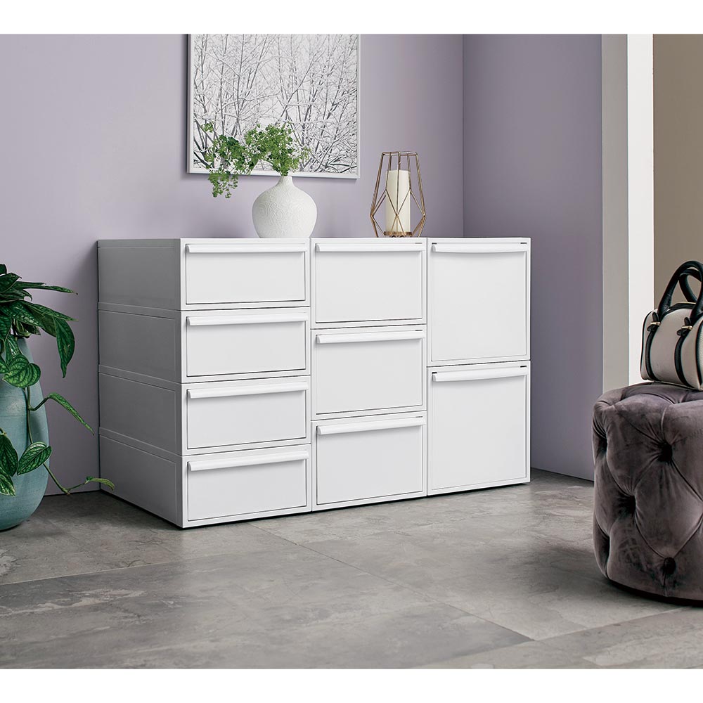 ≪中型3個≫Carre-ism/カレイズム システム衣類収納 収納ボックス 小物収納 フリーボックス H84130