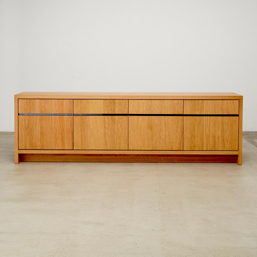 テレビ台 幅197.5高さ60.5cm 【ウェーブカットシリーズ】 ミドルタイプテレビ台 テレビ台 テレビボード H90148