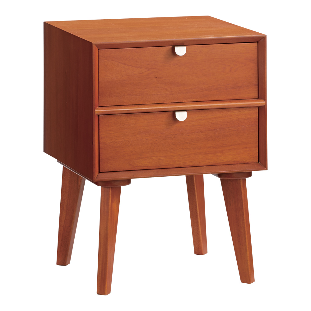 北欧ヴィンテージ風Vカットデザイン サイドテーブル・サイドチェスト・ナイトテーブル 幅40cm サイドテーブル ナイトテーブル テーブル H90608