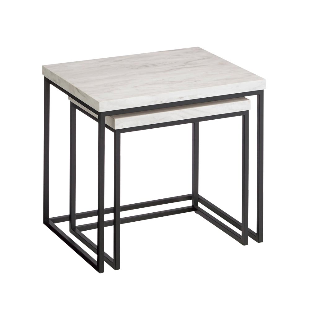 Marbrim/マーブリム 大理石調テーブルシリーズ ネストサイドテーブル ネストテーブル テーブル H90713
