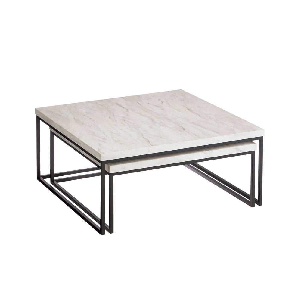 Marbrim/マーブリム 大理石調テーブルシリーズ ネストセンターテーブル ネストテーブル テーブル H90714