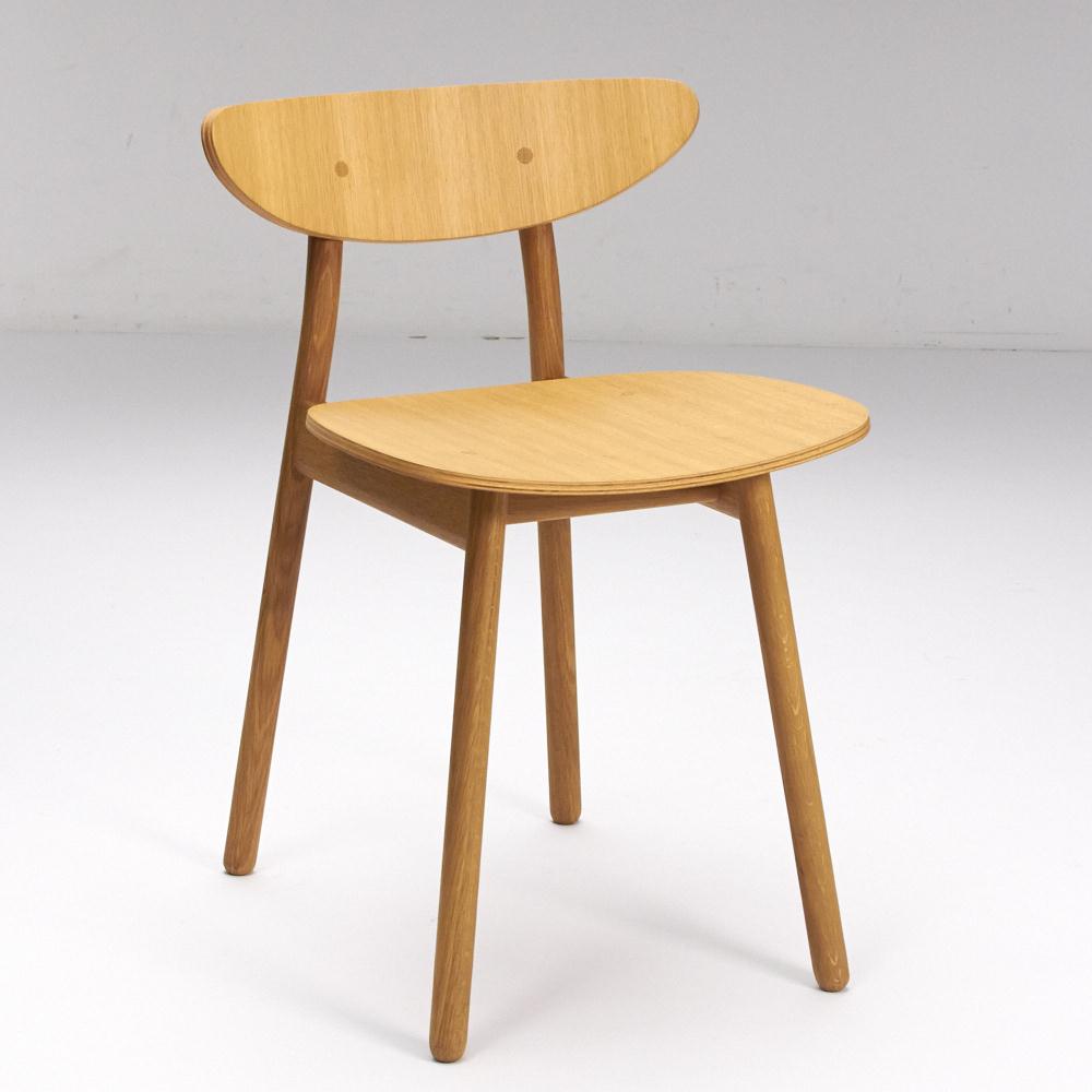 cobrina/コブリナ オーク天然木 ダイニングチェア 板座 ダイニングチェア 椅子 チェア H90910