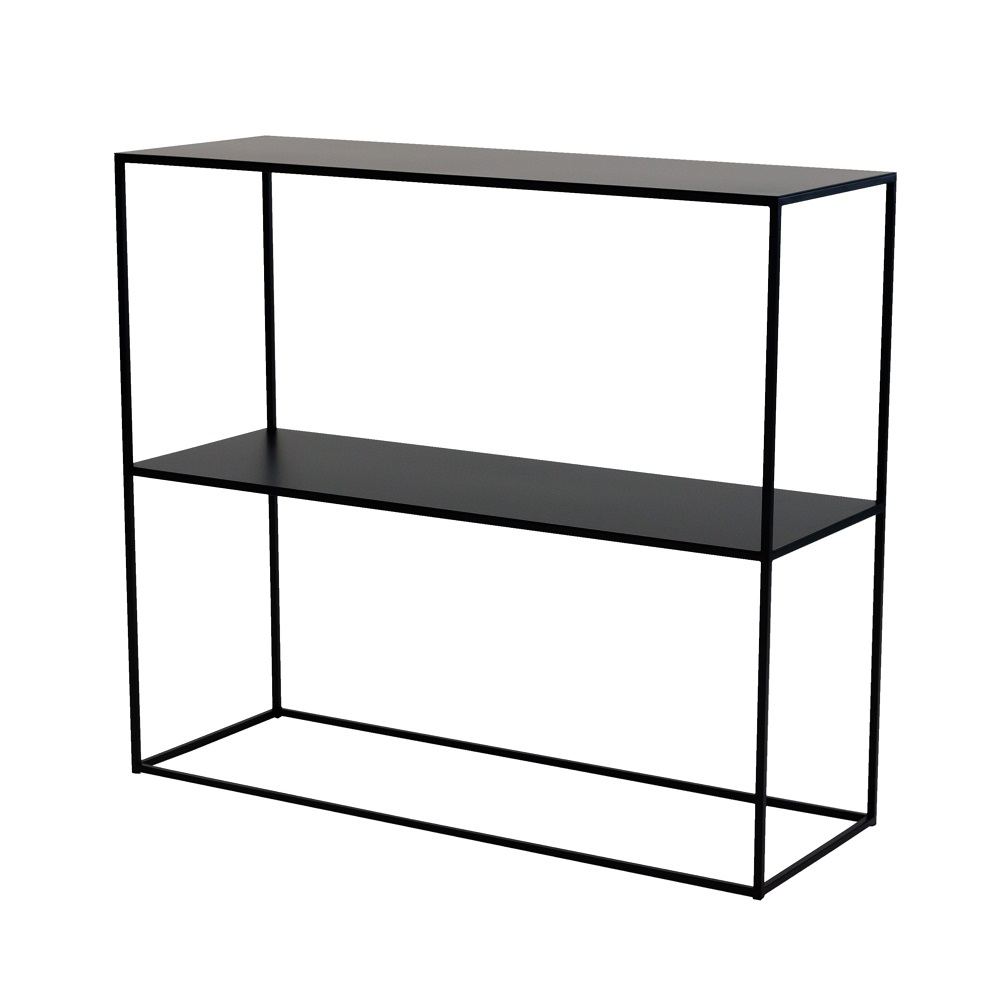 KUROSHIRO コンソールテーブル コレクションケース ディスプレイラック 飾り棚 本棚 ラック シェルフ H91018