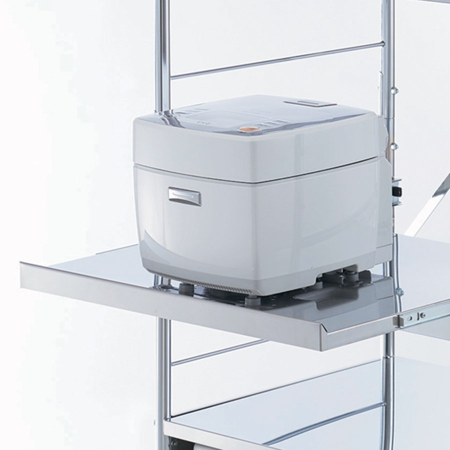 キッチンラック 幅60cmステンレス大型レンジラック ハイオープン H74102 楽天市場】ステンレス大型レンジラック オープン ハイ キッチンラック