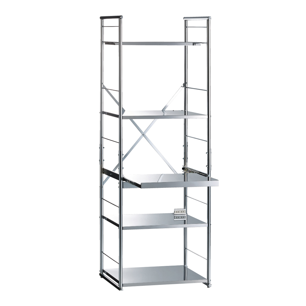 ≪幅60cm≫ ステンレス大型レンジラック ハイオープン レンジ台 キッチンラック キッチン収納 H91602