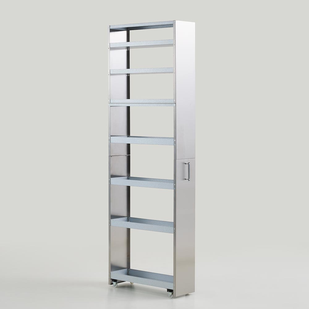 S-tena/ステナ ステンレス すき間トレーワゴン 幅20cm【高さ178cm】 キッチンストッカー 隙間収納 キッチン収納 H91703