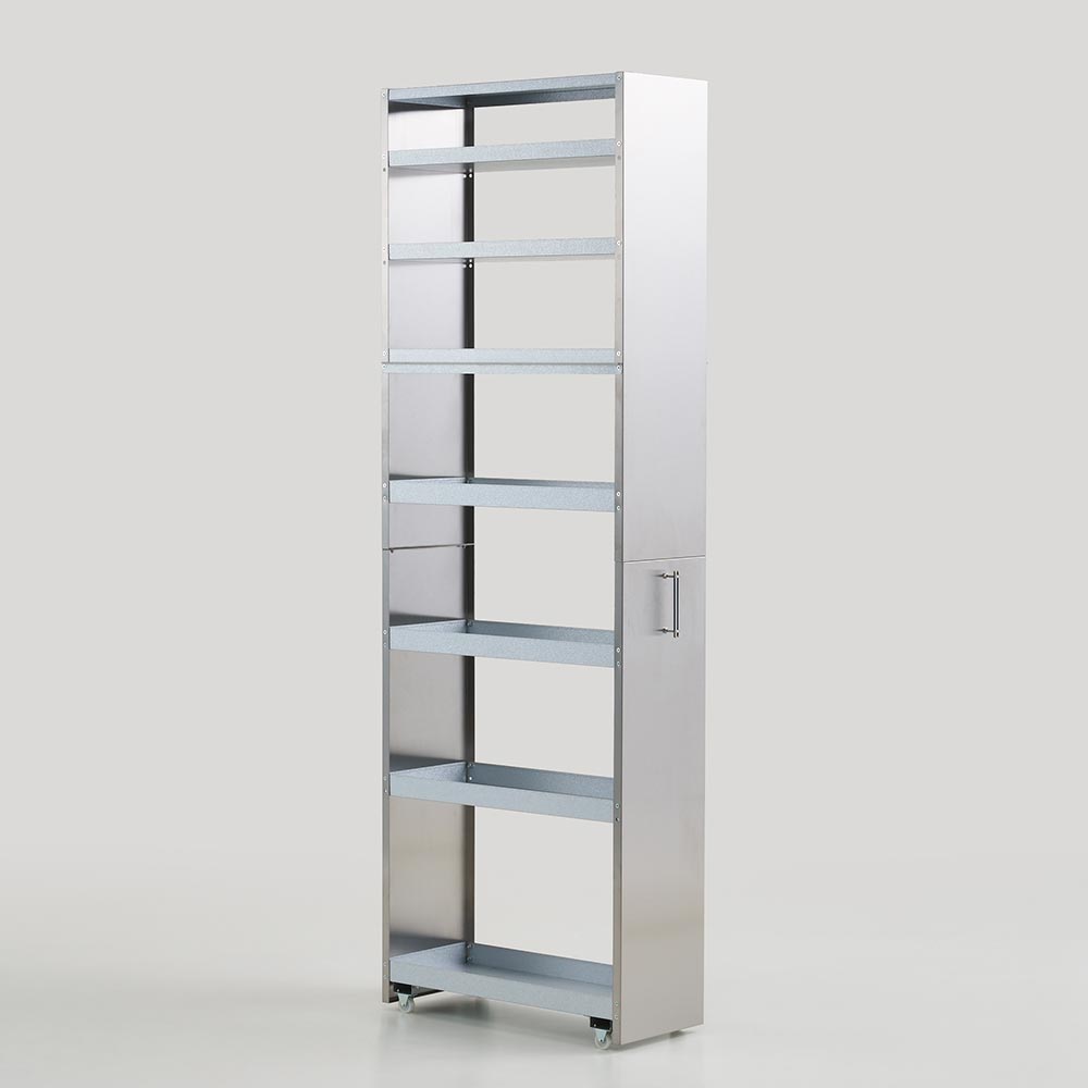 S-tena/ステナ ステンレス すき間トレーワゴン 幅25cm【高さ178cm】 キッチンストッカー 隙間収納 キッチン収納 H91704