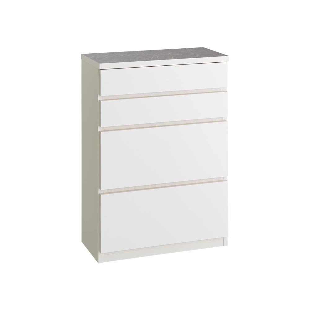 Granite/グラニト キャスター付き間仕切りワゴン 幅60奥行30高さ85cm 引き出しタイプ キッチン 収納カート キッチン収納 H91918