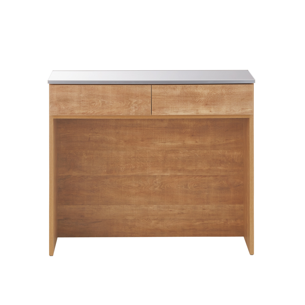 Cretty/クレッティ ステンレス天板 ナチュラルモダンキッチン収納 間仕切りカウンター幅100cm キッチンカウンター キッチン収納 H91951