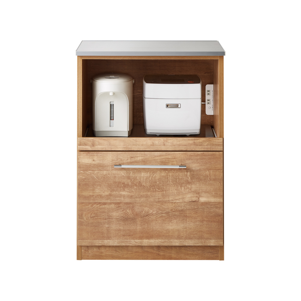 Cretty/クレッティ ステンレス天板 ナチュラルモダンキッチン収納 カウンター幅60cm キッチンカウンター キッチン収納 H91957