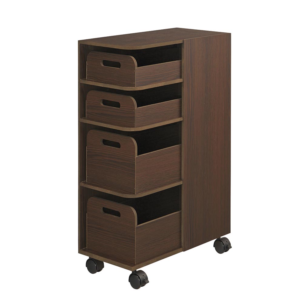 収納マルチワゴン 4段スリムタイプ キッチン 収納カート キッチン収納 H92034