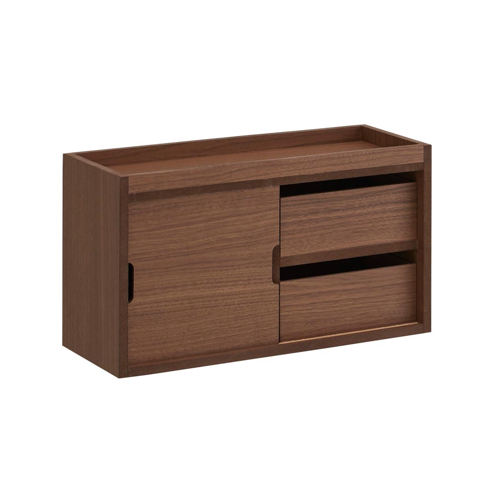 ≪引き出しタイプ 幅45cm≫Mihas/ミハス薄型カウンター上収納庫 シンク 水周り キッチン用品収納 H92080