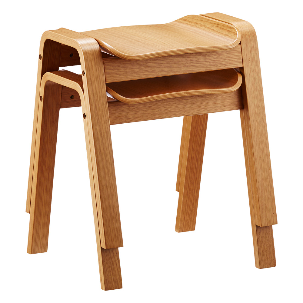 プライウッドスタッキングスツール2脚組 スタッチェア 椅子 チェア H92304