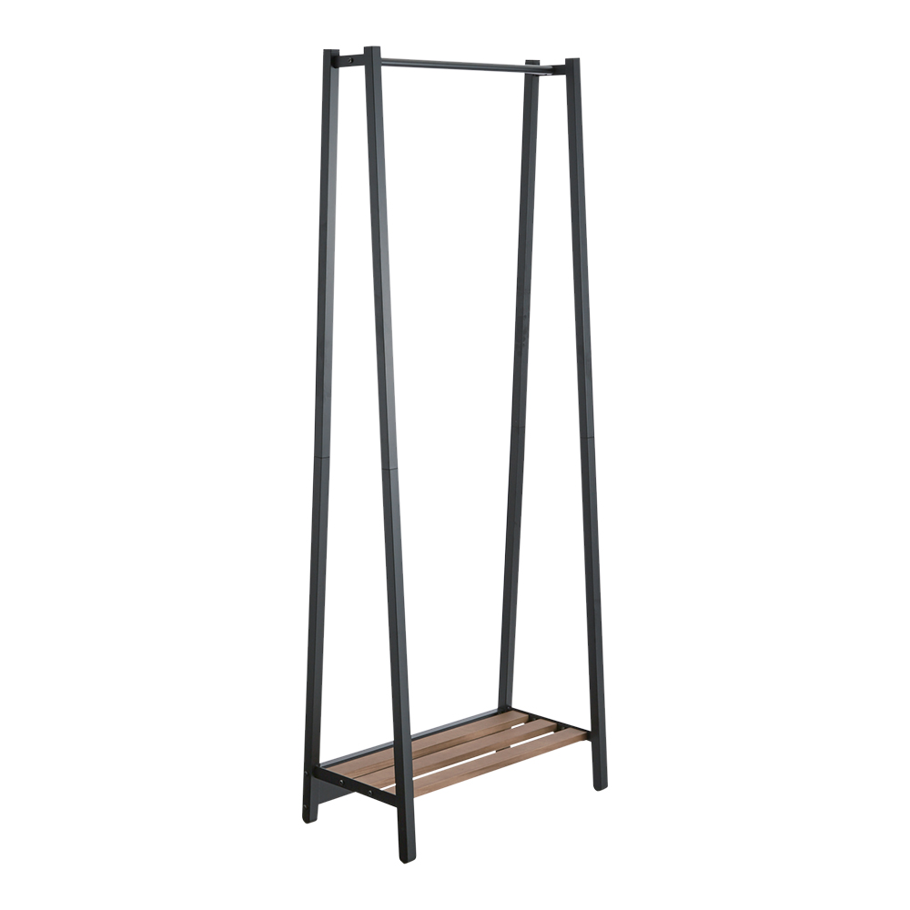 ヴィンテージ調 スリムAラインコートハンガー 幅60cm ハンガーラック パイプハンガー 衣類収納 H92313