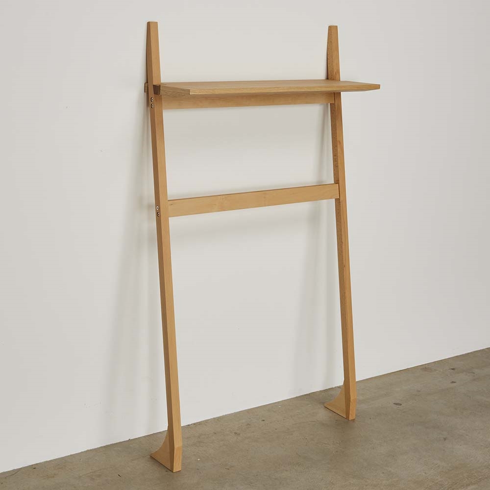 天然木壁立掛けシェルフ フラット棚1枚 ウッドラック 木製シェルフ 本棚 ラック シェルフ H92413