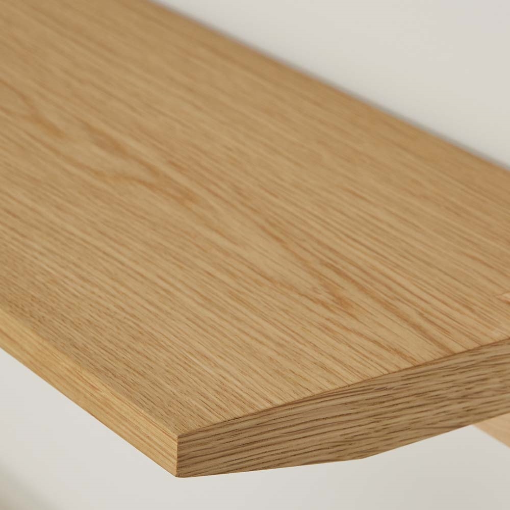 天然木壁立掛けシェルフ フラット棚2枚 ウッドラック 木製シェルフ 本棚 ラック シェルフ H92414