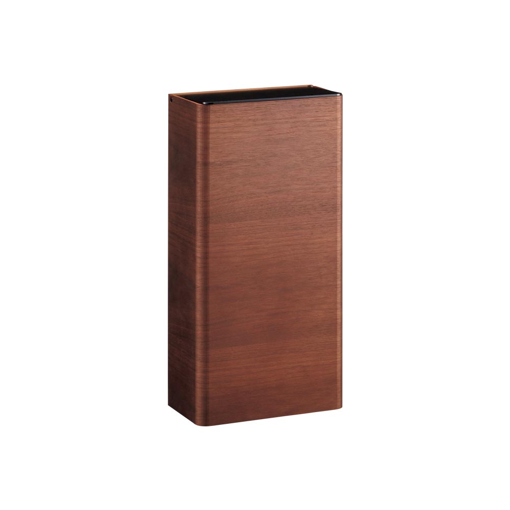 曲木の薄型ダストボックス 蓋付き ハイタイプ リビング ダストボックス H92661