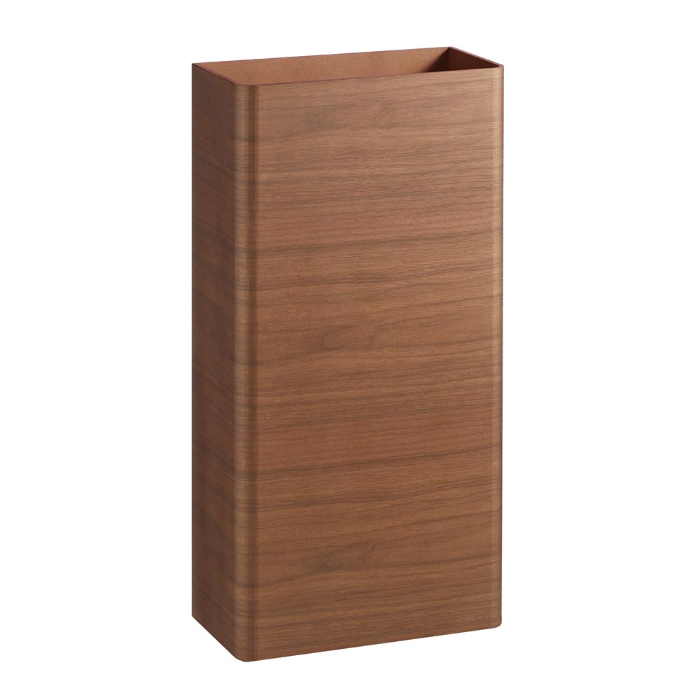 曲木の薄型ダストボックス 蓋なし ハイタイプ リビング ダストボックス H92665