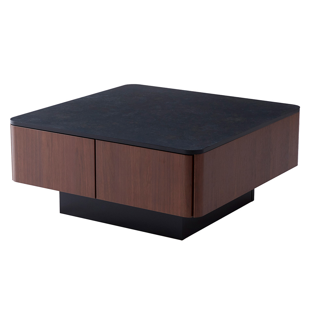 Finuras/フィヌラス 収納付き リビングテーブル 幅80cm ローテーブル センターテーブル 座卓 テーブル H93208