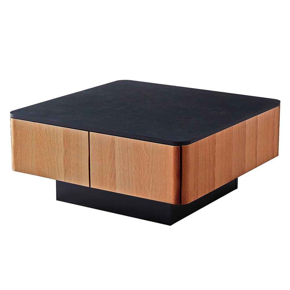 Finuras/フィヌラス 収納付き リビングテーブル 幅80cm ローテーブル センターテーブル 座卓 テーブル H93208