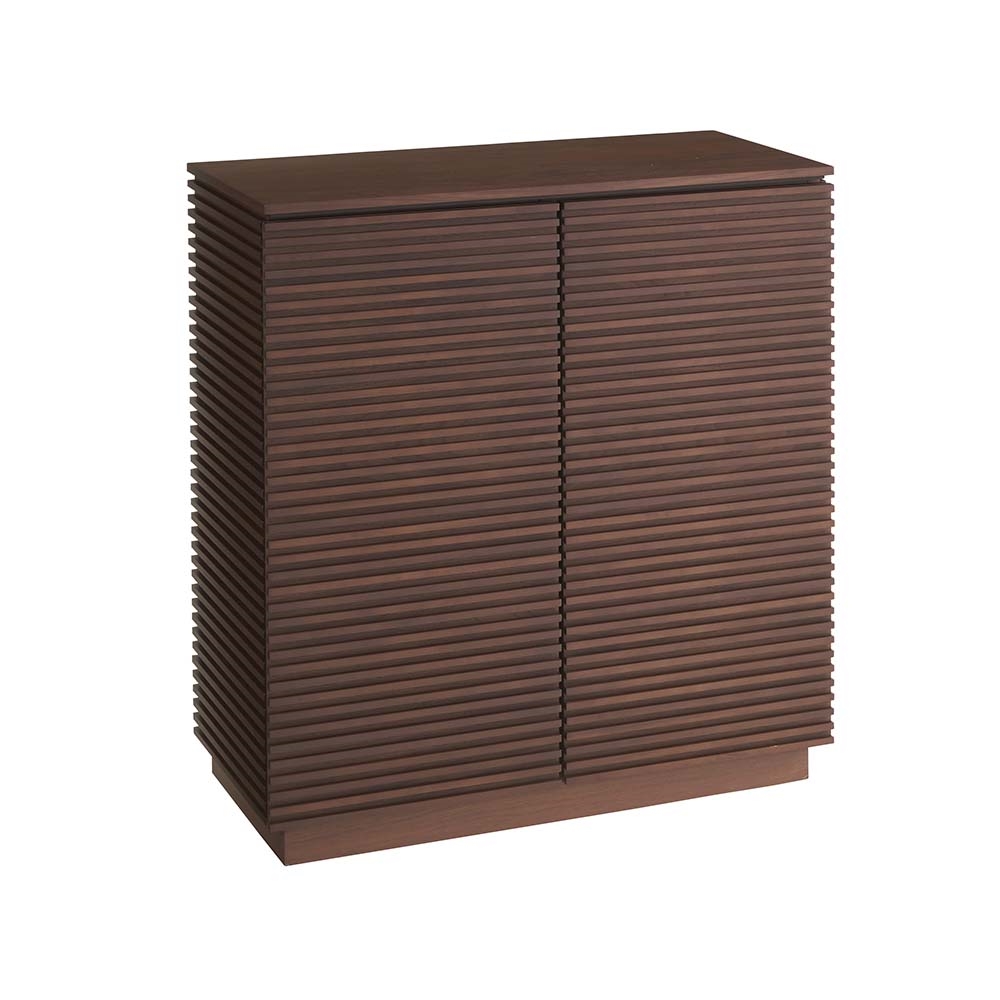 天然木ストライプシリーズ サイドボード 幅78.5cm キャビネット リビングボード リビング収納 H93302