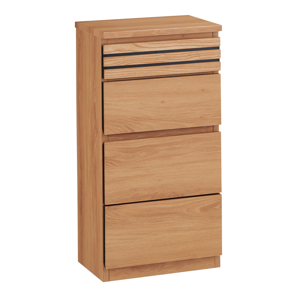 Remonte/ルモンテ 格子薄型ルーター収納シリーズ チェスト4段 幅40cm リビング リビング収納 H93513