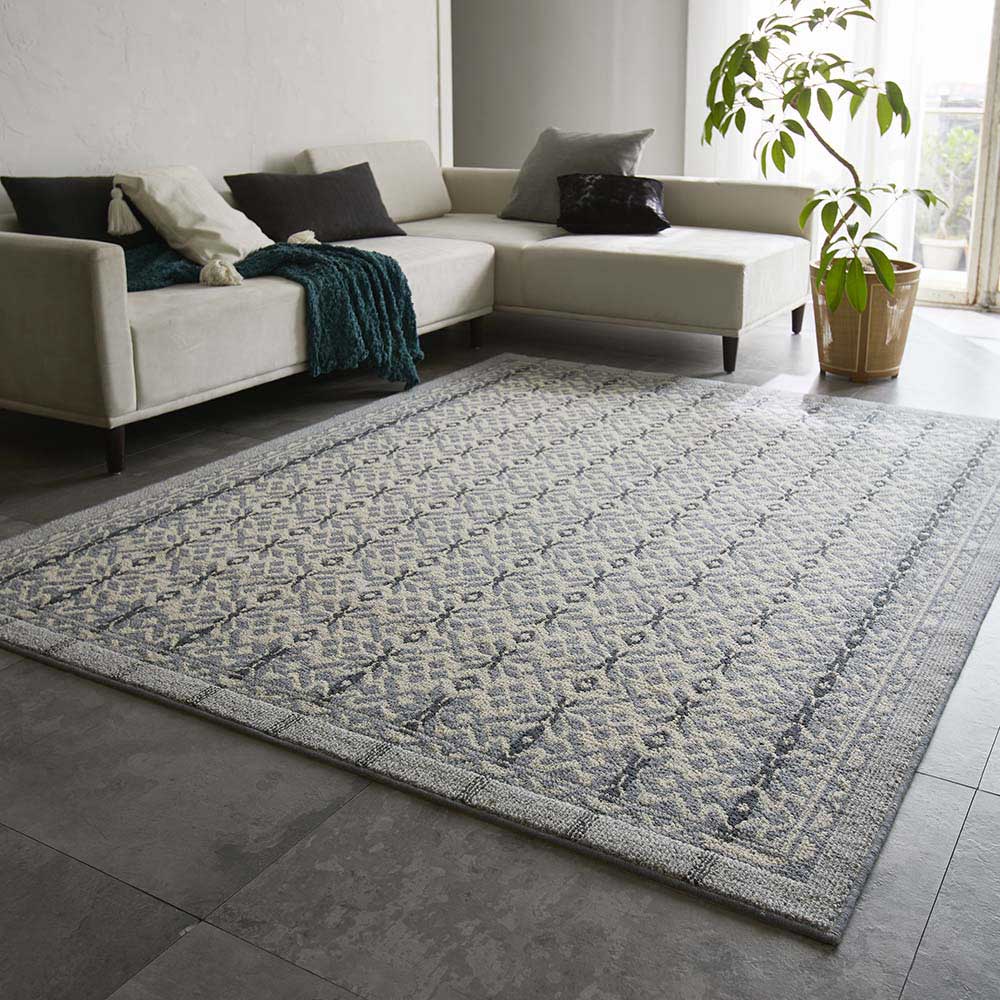 ≪約130cm×190cm≫ Woolsnow/ウールスノー タフト織ラグ ラグ 絨毯 カーペット マット H94419