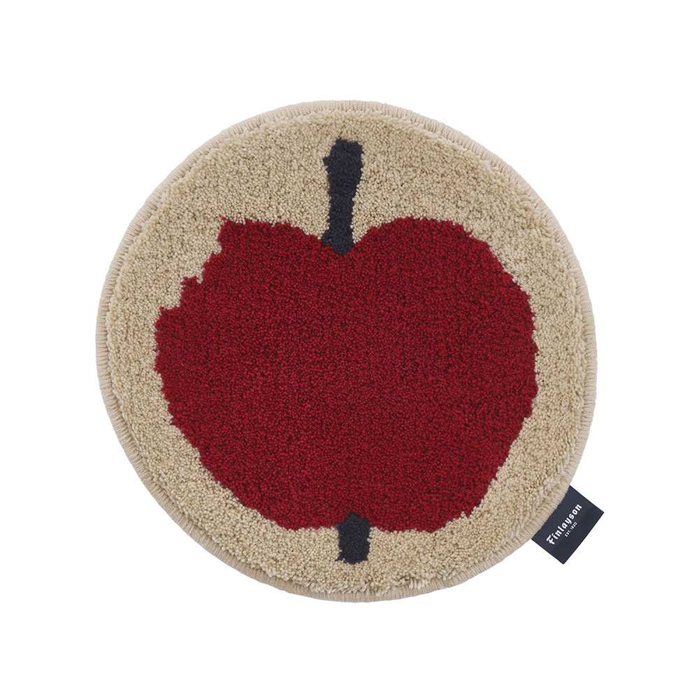 Finlayson OMPPU/フィンレイソン オンップ フック織マット チェアパッド 径約35cm円形 椅子 カバー類 H94795