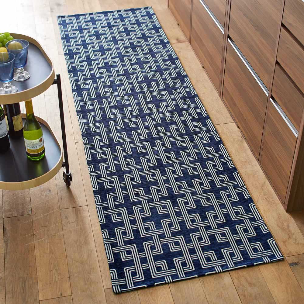 ≪約80×180cm≫ イタリア製マルチクロスRita キッチンマット キッチンマット カーペット ラグ マット H95069