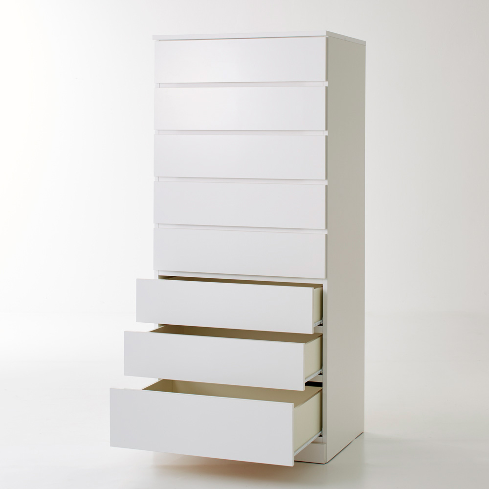 Milath/ミラススライドワードローブ専用オプション タワーチェスト 幅80cm ワードローブ クローゼット 衣類収納 H95428