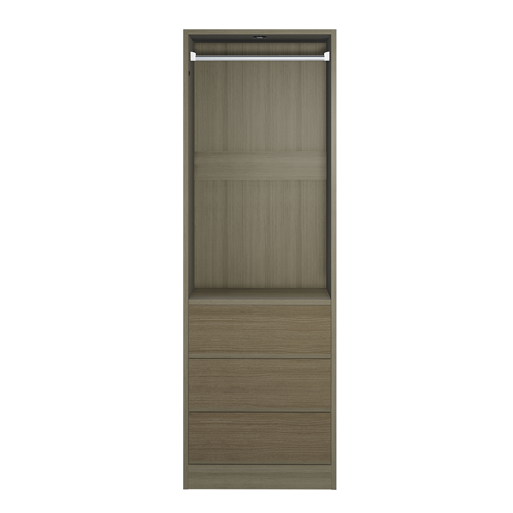 Vises/ヴィセス オープンワードローブ 幅60cm ハンガー＆引き出し ワードローブ クローゼット 衣類収納 H95502