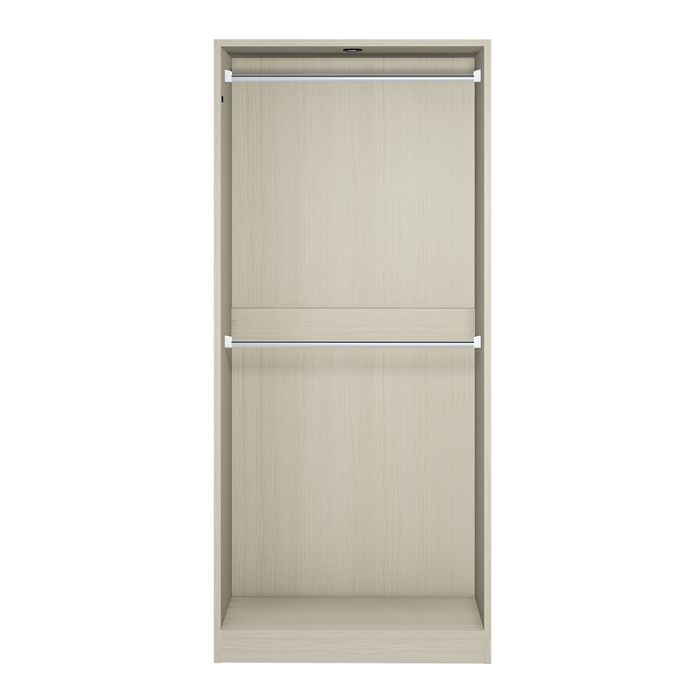 Vises/ヴィセス オープンワードローブ 幅80cm ハンガー2段 ワードローブ クローゼット 衣類収納 H95506