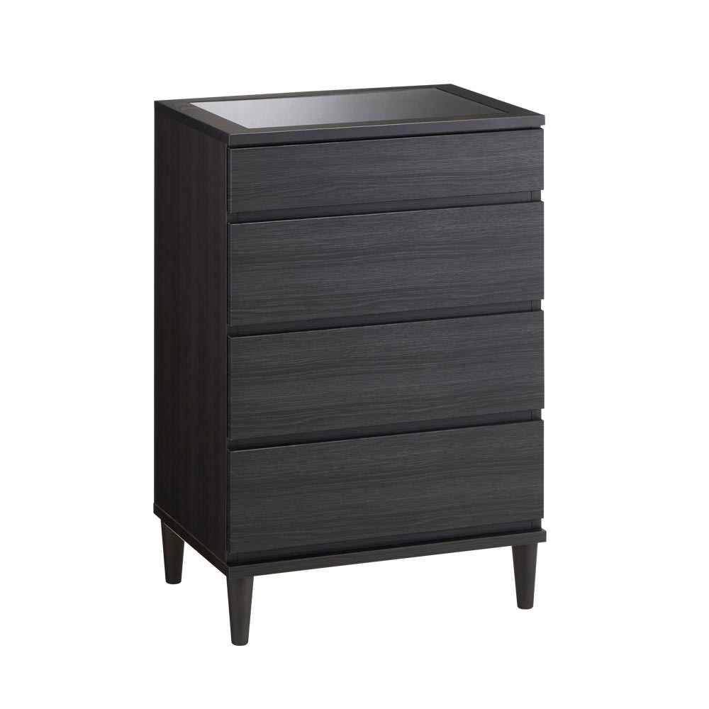 北欧ジュエリー収納付チェスト ハイタイプ 幅60cm・5段（高さ108cm） アクセサリー収納ケース ジュエリーボックス 小物収納 フリーボックス H95706