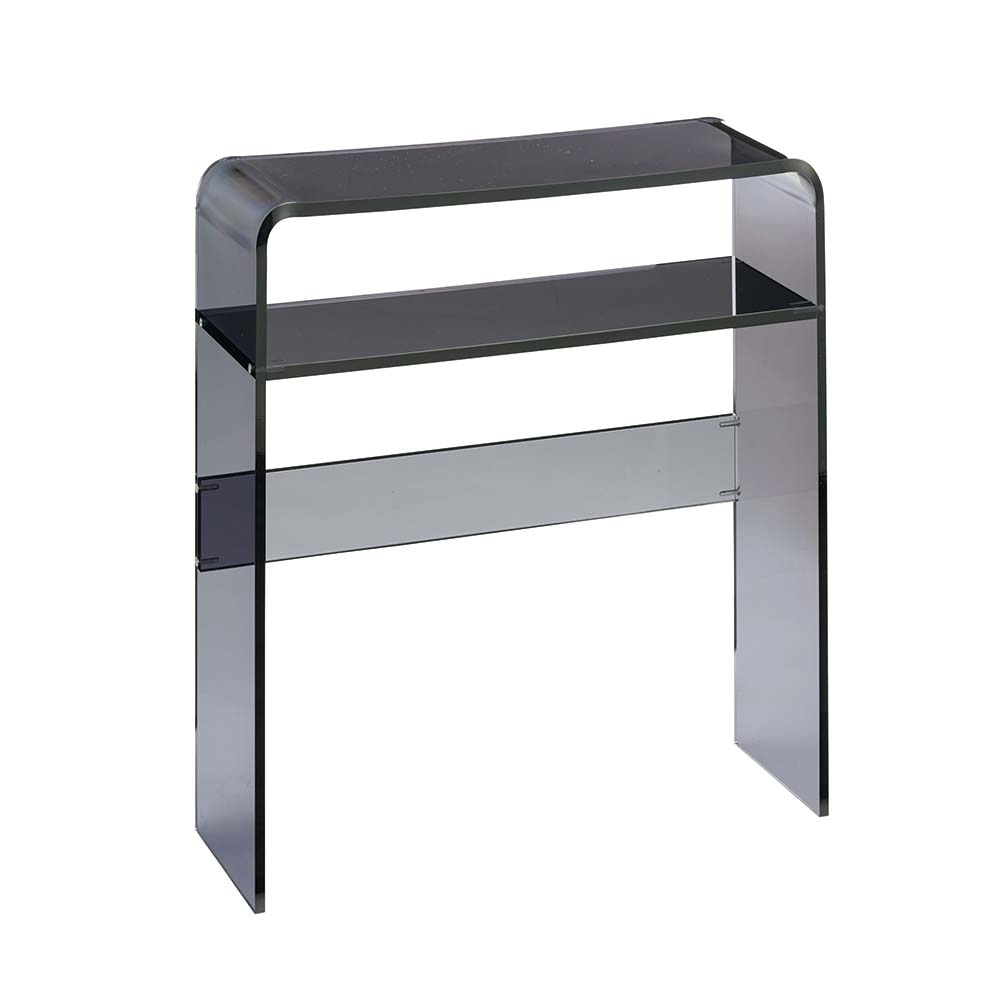 《幅60cm》Gel アクリルコンソールテーブル 棚付き  コンソールテーブル テーブル H96001