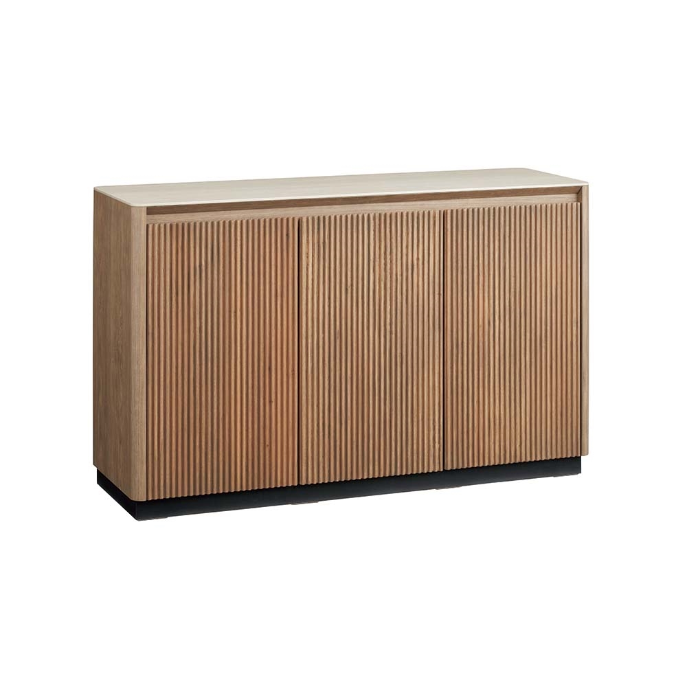 Acerno/アチェルノ リブデザイン サイドボードシリーズ サイドボード 幅116.5cm キャビネット リビングボード リビング収納 H90301