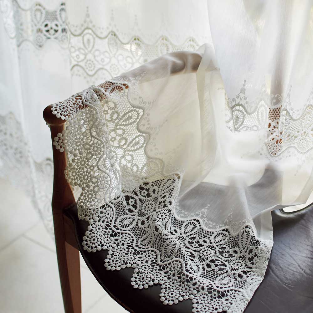 ≪約幅100cm×丈228cm≫ Ira II/アイラツー トルコ製生地使用 レースカーテン（1枚） レースカーテン カーテン H94871