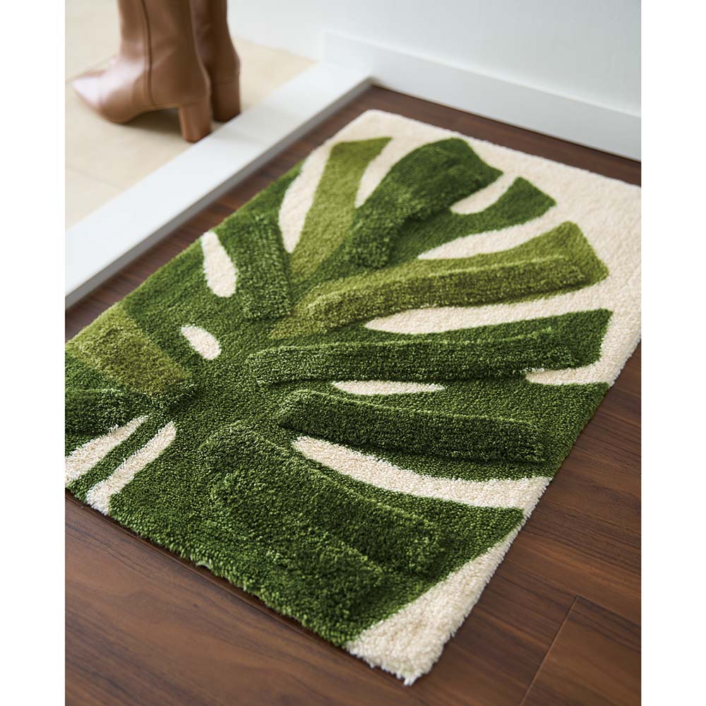 ≪約50cm×75cm≫ Lehti/レフティ レイヤードマット 玄関マット カーペット ラグ マット H95012