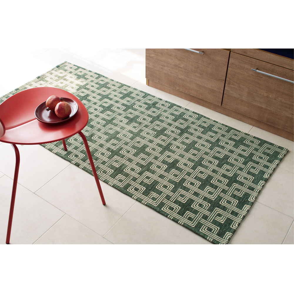 ≪約80×240cm≫ イタリア製マルチクロスRita キッチンマット キッチンマット カーペット ラグ マット H95070