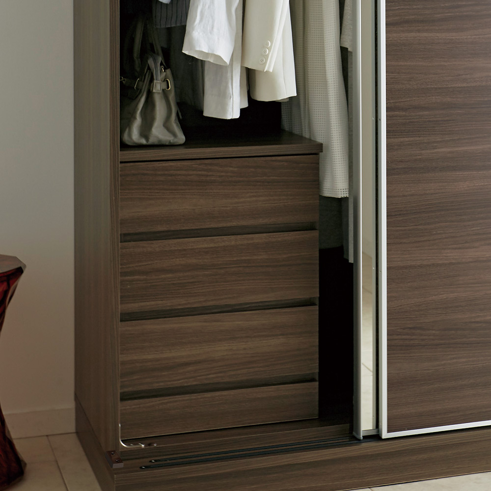 ≪幅45cm≫Milath/ミラス スライドワードローブ専用オプション インナーチェスト タンス 衣類収納 H95446