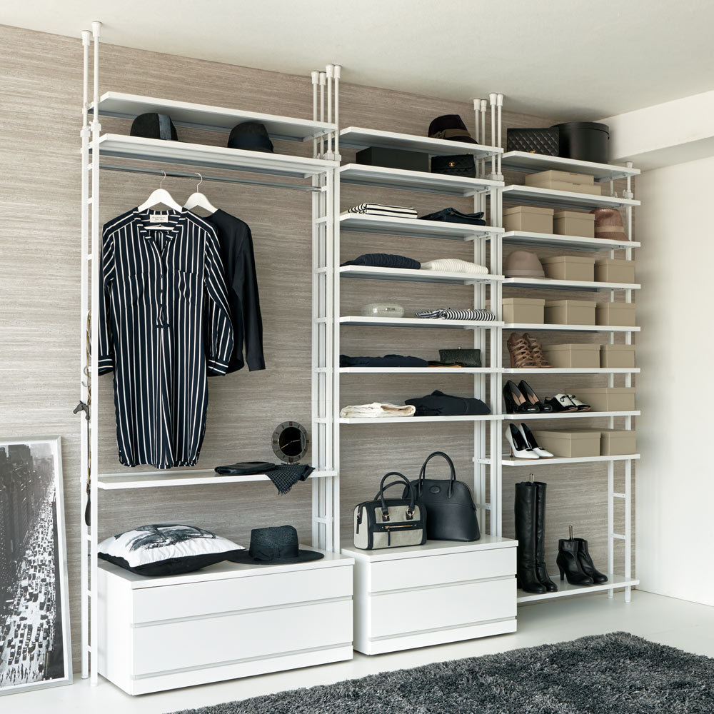 ディノス　クローゼット　押し入れ　タンス　隠しキャスター付き Amazon｜ディノス 衣類収納 押入れ クローゼット収納 奥行が選べる隠し