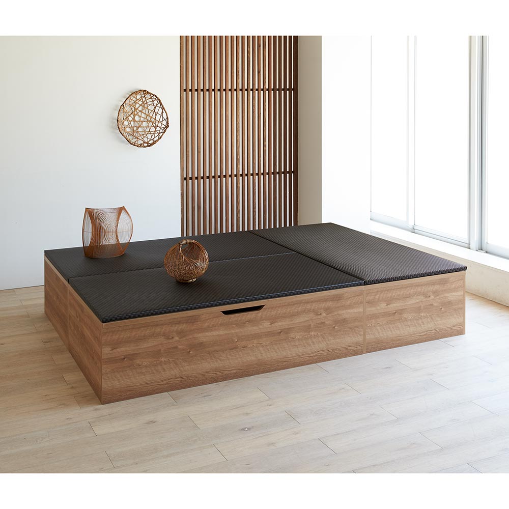 美草跳ね上げ式ユニット畳2 高さ33cm 畳単品 ミニ半畳 ユニットシェルフ リビング収納 H00712