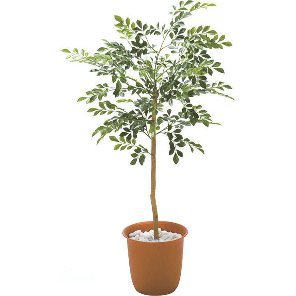 ≪高さ120cm≫ 人工観葉植物シマトネリコ１鉢 フェイク インテリアグリーン 人工観葉植物 造花 H01106