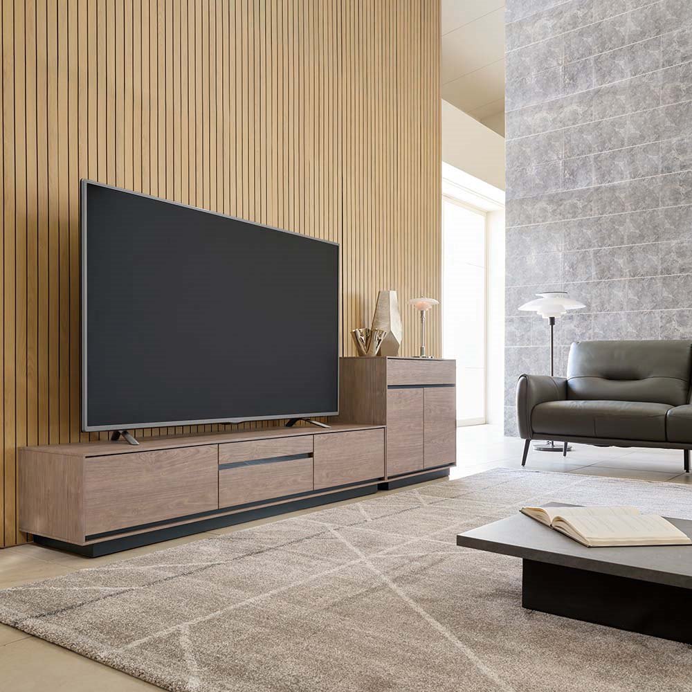 Herlev/ヘアレウ リビングキャビネットシリーズ テレビ台 幅150cm ローボード テレビ台 テレビボード H02501