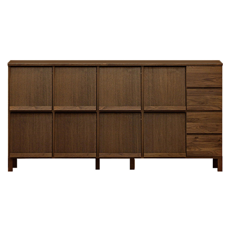 Lecce/レッチェ フラップ扉リビングボード ウォルナット 幅180cm キャビネット リビングボード リビング収納 H02529