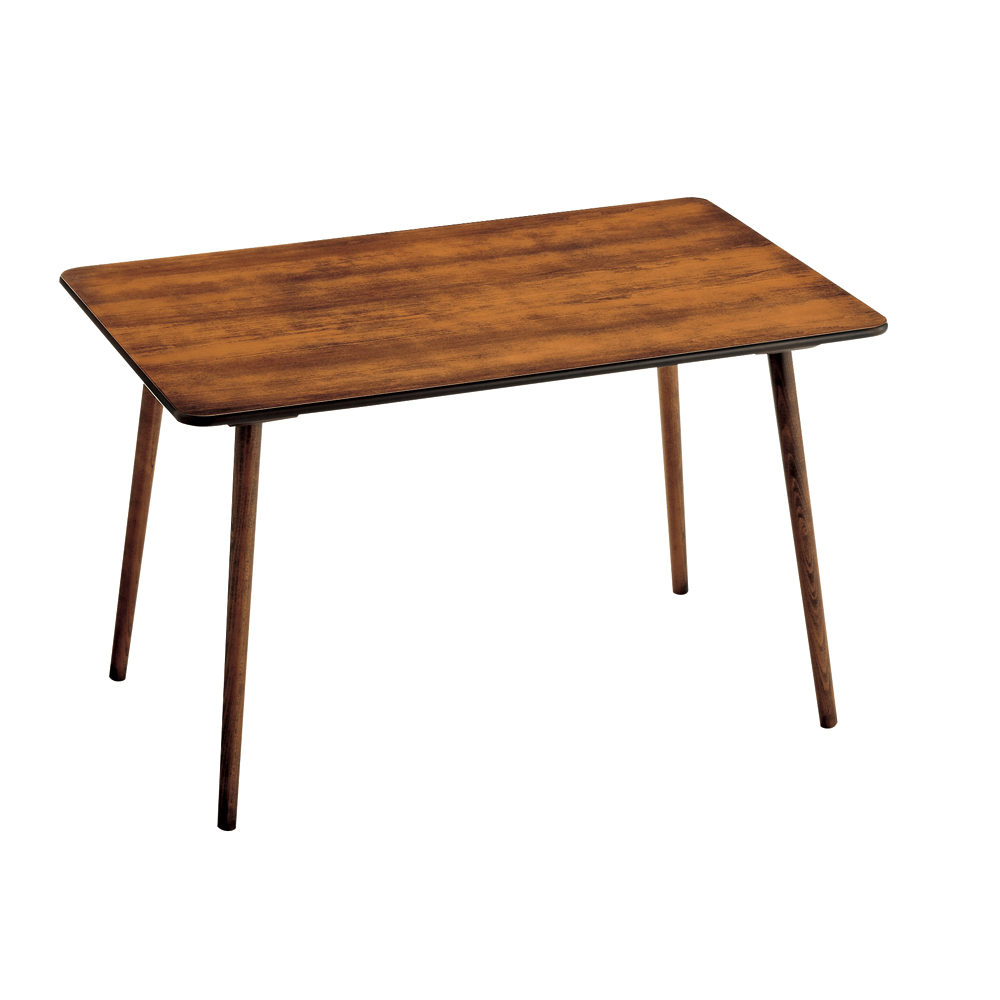 アンティーク風テーパーダイニングテーブル 長方形 幅約120cm×80cm［チェコTON社製］ ダイニングテーブル テーブル H03107