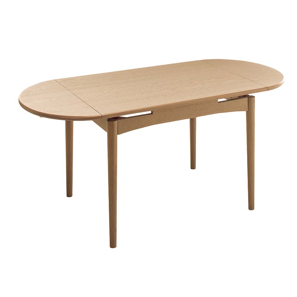 楕円伸長ダイニングシリーズ テーブル幅100cm-160cm 伸長式 スライドテーブル テーブル H03301