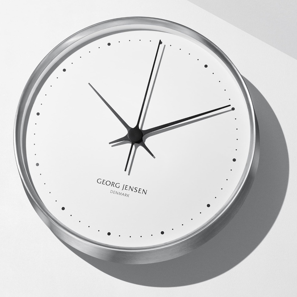 Georg Jensen/ジョージ ジェンセン ヘニング コッペル ウォールクロック 30cm 掛け時計 置き時計 照明器具 ライト 時計 H01907